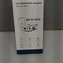 3-in-1 Wireless CarPlay Adapter 2026, Android Auto & Apple CarPlay Converter with HDMI Input for Fire TV Stick, Screen Mirroring & Streaming for Netflix/YouTube, Metal & Glass Case, Fit for 2016+ Cars