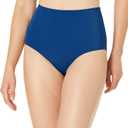 Amazon Essentials Women's High Waist Swim Bottom (Available in Plus Size) (Medium, Deep Blue)