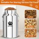 Metal Dog Food Storage Container, 30Lbs Dog Food Storage Tank, Multifunctional Storage Bin with Sealed Lid and Spoon, Pet Food Storage Container for Dogs and Cats, Keeping Fresh and Easy to Clean
