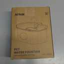 Cat Water Fountain Stainless Steel: 108oz/3.2L Cat Fountain for Drinking- Pet Water Fountain Inside - Automatic Dog Watering Dispenser Bowl - Pet Feeding & Watering Supplies - Water Level Window