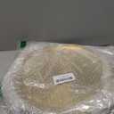 Thenshop 8 Pieces 12 Inch Pizza Pans Bulk Stainless Steel Sets Round Bakeware Pizza Trays for Oven Kitchen Baking Home Restaurant Safe Sturdy Reusable Easy Clean(Gold)