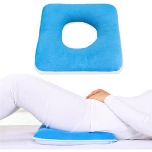 MESINURS Donut Butt Pillow, Anti-Decubitu Pad Bed Cushion, Pressure Nursing Pad for Bedridden, Elderly, Disabled, Pregnant (17"x17", Square)