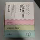 Dew Well - Deodorant Wipes Variety 50 Pack (Mint, Rose, Cucumber)