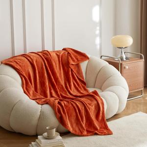 Simple&Opulence Burnt Orange Throw Blanket for Couch-Super Soft Blankets 50x70 Inches Cozy Lightweight Flannel Fleece Blanket for Home DecorGeogrid Pattern Simple&Opulence Burnt Orange Throw Blanket for Couch-Super Soft Blankets 50x70 Inches Cozy Lightweight Flannel Fleece Blanket for Home DecorGeogrid Pattern