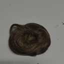 CJL HAIR 2PCs Small Cute Messy Bun Hair Piece for Thin Hair Women Mini Synthetic Curly Bun Scrunchies Updo Hairpieces Coffee Brown