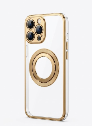 Misscase for iPhone 15 Magnetic Glitter Case Compatible with MagSafe,Full Protection Slim Shockproof Anti-Scratch Case with Camera Lens Protector Logo View Dust-Proof Net for Women Gold