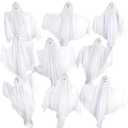 9 Pack Halloween Hanging Ghosts, 27.6 Inch Flying Ghost for Halloween Outdoor Decorations Front Yard Porch Patio Lawn Garden Trees Party Dcor and Holiday Decorations