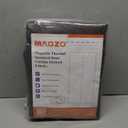 MAGZO Magnetic Thermal Insulated Door Curtain, 38" x 82", Upgraded Oxford Filled with Thicken Cotton, Weatherproof Insulation Cover Blanket for Winter/Extra-Wide Entry Door, Cold Draft Blocker, Brown