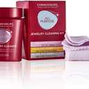 CONNOISSEURS All-Purpose Jewelry Cleaning Kit - Includes Delicate Jewelry Cleaner Solution and 2 Polishing Cloths