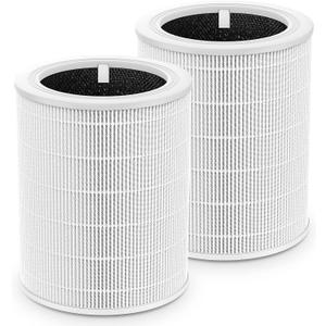 Core 600S Replacement Filter for LEVOIT Core 600S & Core 600S-P Air Purifier, 3-in-1 H13 True HEPA Core 600S-RF Replacement Filte for Home Large Room, 2 Pack, White