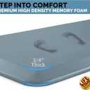 ComfiLife Anti Fatigue Floor Mat 3/4 Inch Thick Perfect Kitchen Mat, Standing Desk Mat Comfort at Home, Office, Garage Durable Stain Resistant Non-Slip Bottom (20" x 32", Denim)