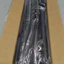 Wall Mounted Double Shower Curtain Rod for Bathroom, Adjustable 27" to 62" Heavy Duty Rustproof Black Double Shower Rod, Easy Installation for Shower Room Dry-Wet Separation