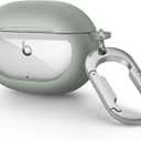 SURITCH Protective Case for Beats Studio Buds 2021, Studio Buds+ Plus 2023 Case Cover with Carabiner Keychain, Skin-Friendly TPU Shockproof Protector for Earbuds Charging Case Accessories, Olive