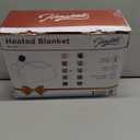 Homemate Heated Blanket Electric Throw - 50x60 Heating Blanket with 10 Fast Heat Levels 8 Hours Auto Off Soft Cozy Flannel Over-Heated Protection ETL Certification Keep Warming in Home (Grey Geometry)