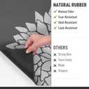 PADOOR-No Stains Bathroom Runner Rug-Bath Mats for Bathroom Non Slip-Super Absorbent Bath Floor Mat Quick Dry Diatomaceous Earth Bath Rug-Large Bathmat-17'' x67'' (Dark Grey)