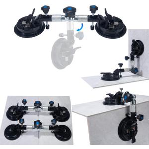 2PCS Seamless Seam Setter Adjustable Suction Cup 6Inch 90-270 Degree Tile Corner Leveling Tensioner Alignment Countertop Leveler Tools for Granite Stone Floor Seaming Installation Gripper Joiner