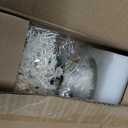 Mkono Small Artificial Flowers in Ceramic Vase 13.5" Centerpieces Coffee Table Decor, Silk Flower Arrangements for Home Decor Indoor Fake Flower Bouquet for Bathroom Dining Room Kitchen Wedding Brown