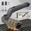 YEYES Electric Grill Brush for Outdoor Grill - 3-Speed Cordless Rechargeable Cleaner with 7-Angle Adjustable Head, Powerful Rotation BBQ Scrubber for Porcelain and Charcoal Grates (Charcoal Gray) x 2