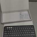 Logitech Pebble Keys 2 K380s, Multi-Device Bluetooth Wireless Keyboard with Customizable Shortcuts, Slim and Portable, Easy-Switch for Windows, macOS, iPadOS, Android, Chrome OS - Tonal Graphite