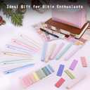Bible Journaling Kit, Include 6 Bible Highlighters and 6 Pens No Bleed, 90 Laminated Bible Tabs, Magnetic Bookmarks, Sticky Notes, Study Supplies Essentials Set for Women & Men