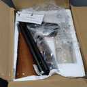 Floor Lamp for Living Room, Wood 3 Color Temperatures & Linen Shade, Modern Reading Standing Lamp with 9W LED Bulb, Mid Century Night Light for Farmhouse, Bedroom, Office (Brown)