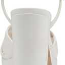 Marc Fisher Women's Deren Heeled Sandal, White, US 6