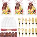 12Pcs Christmas Wine Bottle Stoppers Set Xmas Tree Santa Claus Deer Wine Bottle Corkers Christmas Party Favors with Card and Ropes, for Winter Decor Holiday Supplies Wine Accessories Gift for Hostess
