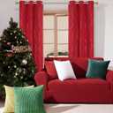 Deconovo Blackout Curtains - Thermal Insulated, Noise-Reducing Window Drapes for Bedroom, Living Room -2 Panels, Red, 42W x 54L