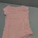 Oakgarden 3 Pack Girls Tops Short Cap Sleeve Boat Neck Kids Slim Fit Shirts Ribbed Teen Basic Casual Solid Trendy Tees Summer(Macaron Pink, Macaron Blue, White,7-8 Years)
