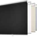 ChrisDowa Cordless Free-Stop 100% Blackout Blinds for Windows, Roller Windows Shades with Thermal Insulated, UV Protection Fabric for Living Room, Office and Home.Black,36" W X 72" H