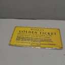 Funny Tin Sign Golden Ticket Gold Man Cave Garage Home Sports Bar Pub Decor 12x6 In