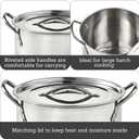 IMUSA 8 Quart Stainless Steel Stock Pot with Lid, Silver