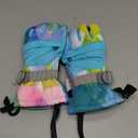 Ski Gloves for Men Women Kids - Waterproof Thermal Winter Snow Gloves, Touchscreen Compatible for Skiing, Snowboarding, Cold Weather, Parent-Child Outdoor Activities (Light Blue, XXS)