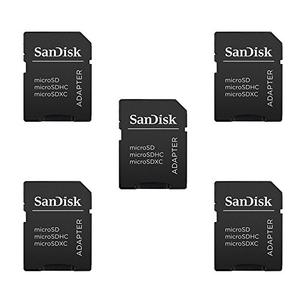 10 Pack -Sandisk MicroSD MicroSDHC to SD SDHC Adapter. Works with Memory Cards up to 32GB Capacity (Bulk Packaged).