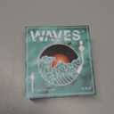 The Waves Vinyl Player, Waves Bluetooth Speaker, Portable Vintage Vinyl Speaker with Adjustable Light and Time for Bedroom, Party, White