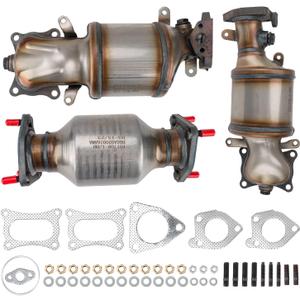 Catalytic Converter Fit for 2009-2015 Pilot/TL/Ridgeline 3.5L, 2011-2014 Odyssey 3.5L, 2008-2012 Accord/Accord Crosstour/RL 3.5L Catalytic Converter Kit 16658, 16643, 16447(EPA Compliant)