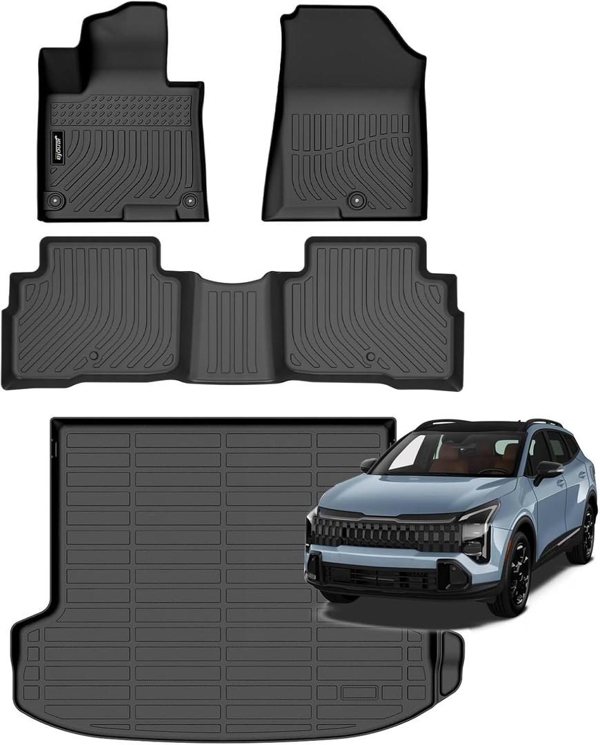 Jenofa-Floor Mats for Kia Sportage 2026 Hybrid All Weather Car Mats Cargo mat Automotive Floor Liner Custom Car Mat for Sportage Accessories