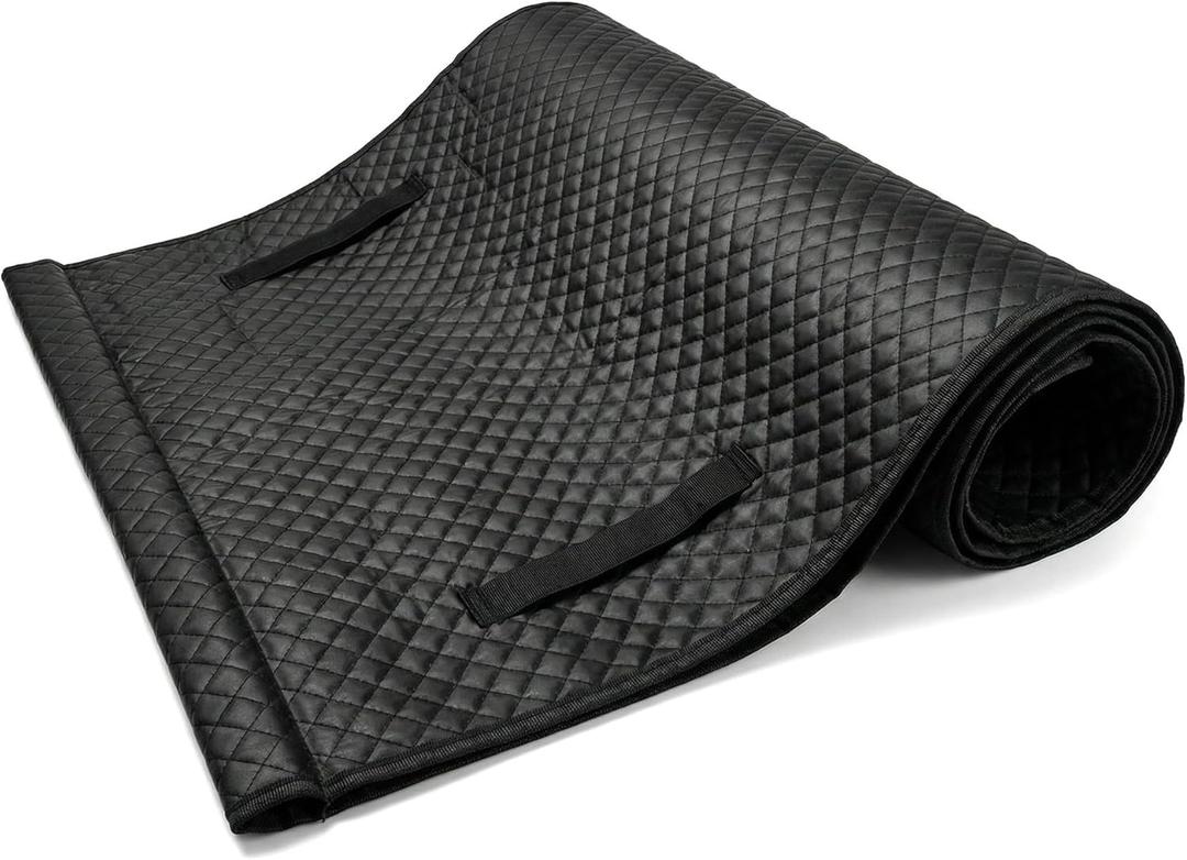 Rolling Creeper Automotive Mat, Foldable Under Car Repair Mat for Low Clearance, Portable Mechanics Rolling Pad with Storage Bag - Auto Repair Tool for Ground Maintenance,Black