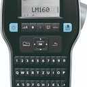 DYMO Label Maker LabelManager 160 Portable Label Maker, Easy-to-Use, One-Touch Smart Keys, QWERTY Keyboard, Large Display, for Home & Office Organization, Black (Machine Only)