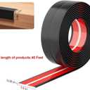 40 Feet Flexible Corner Protector Trim Molding 1.6 in Width Peel and Stick Molding 90 Inside & Outside Corner Guards Trim for Tile and Wall Edges Gaps, Furniture and Wall Repair-Black