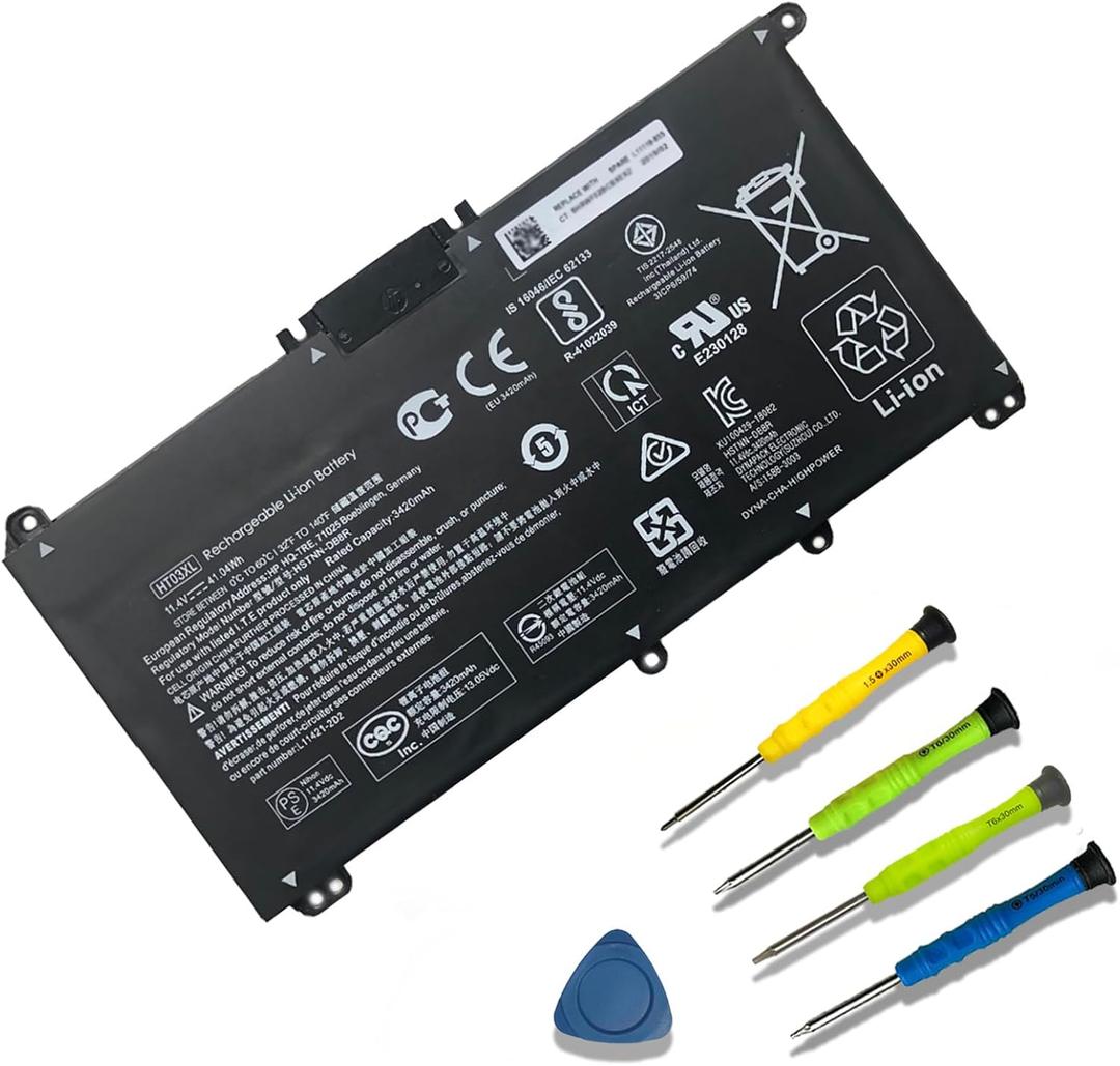 HT03XL L11119-855 Battery for HP Pavilion 14Q-CS 14-CE 14-CF 14-CK 14-DF 14-DQ 15-DA 15-DB 15-DW 15-DY LPD1071 17-by 17-CA 15Q X360 14-DH 14M-DH0003DX 15T-CS200 15-CW1XXX 15-CS0053CL HTO3XL