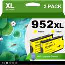 952XL Yellow Ink Cartridges With Upgrade Device Replacement for HP 952 XL Combo Pack for HP Officejet Pro 7740 8720 8710 8210 8715 8740 8702 8730 8725 Printers (952XL Yellow High-yield 2 Packs)