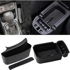 Car Center Console Tray Gear Shift Storage Box for 2017 2018 2019 2020 2021 Jeep Compass Interior Organizer (Pack of 2)
