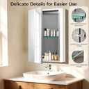 14 x 18 Inch Bathroom Medicine Cabinet with Mirror, Medicine Cabinet Mirror, Bathroom Mirror with Storage with One Adjustable Shelf, Assembly Required, Support Recessed or Surface Mount
