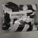  Women's Black and White Striped Ankle Length Leggings High Waist Black and White Striped Pants, XL