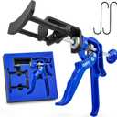 Orion Motor Tech Dual Piston Brake Caliper Compressor, Heavy Duty Brake Caliper Compression Tool for Brake Pad Replacement, Disc Brake Caliper Piston Compressor Tool for Most Cars & Trucks