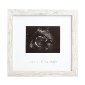 Kate & Milo Rustic Sonogram Picture Frame, Love at First Sight Gender-Neutral Baby Keepsake, Ultrasound Picture Frame, Modern Nursery Dcor, 9.25"L x 0.5"W