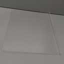 24inch Long, Floating Shelf, Clear Acrylic, Customizable! (8" deep)
