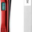 MR.GREEN Nail Clippers Curved Blades Fingernail Cutter Nippers Manicure Scissors Stainless Steel Pedicure Tools with Nail Flies (Medium-Red+Glass File)