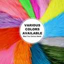 25x25CM Hot Pink Faux Fur Fabrics Square, Plush Fluffy Fuzzy Cut Craft Fur, Craft Beard Hair, Beard Miniature Dolls Rugs Mats Gift, Winter Halloween Christmas Costume Party Decorations